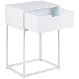 VCM Nachtschrank Mike 40 x 30 x 62 cm Weiß