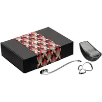 Alessi Alessi und Pasta MMI31SET – Set bestehend aus Nudeltester, Spaghettispender und Reibe, aus Edelstahl 18/10 und Thermoplastischem Harz, Mehrfarbig