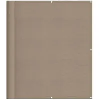 Roanoer Balkon Sichtschutz Taupe 120x800 cm – Wetterfeste Balkonbespannung aus Polyester-Oxford mit PU-Beschichtung – Robuster Windschutz und Sichtschutz für Balkon, Terrasse und Garten