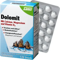 Dolomit Tabletten m.Calcium Magnesium Vit.D3 Salus 120 St
