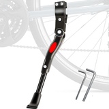 FxindX Fahrradständer 24-28 Zoll, Fahrradständer Mountainbike, Höhenverstellbar Hinterradständer, Rutschfest Seitenständer, Bike Stand, Universal Fahrrad Ständer für MTB, Rennrad, eBike, Radsport