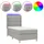 vidaXL Boxspringbett 100 x 200 cm Hellgrau