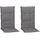 BEO Sitzauflage 118 x 46 x 8 cm grau 2-tlg.