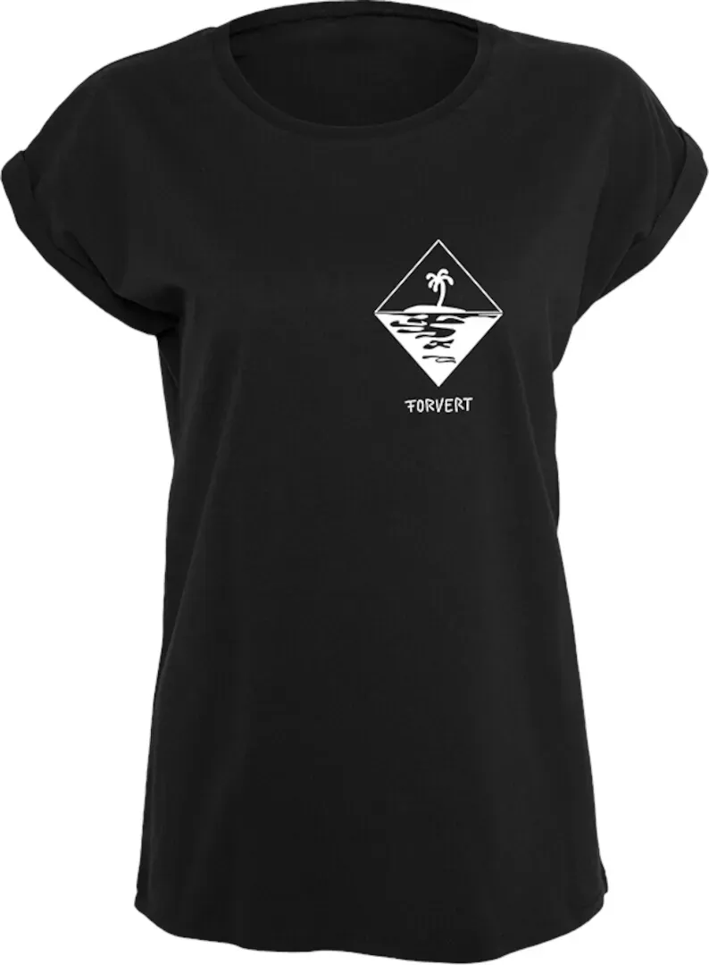 Brandit Forvert Pasadena Damen T-Shirt, schwarz, Größe XL