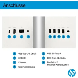 HP AiO 27-cr2255ng 2023 27" Full HD Core Ultra 5 225U 4,8 GHz 16 GB RAM 512 GB SSD Intel UHD Graphics Windows 11 Home
