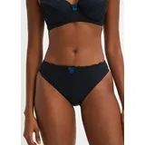 bonprix Slip mit zarter Spitze Schwarz 36/38