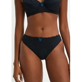 bonprix Slip mit zarter Spitze Schwarz 36/38