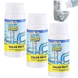 Vollstern Abflussreiniger, Value Pack Rohrreiniger, Hochwirksamer Rohrreiniger Mit Aktivschaum FüR KüChe, Bad, Toilette & Balkon(110 G Pro Flasche) (3 StüCk)