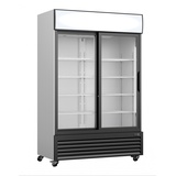 Saro Kühlschrank, Glasschiebetüren Werbetafel, GTK 700 SD