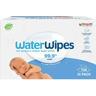 WaterWipes Vochtige Doekjes Bio 12x60st 12x60 St Tücher