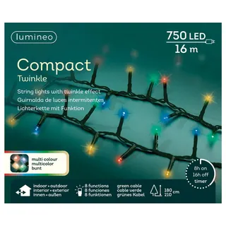 Lumineo 72268 16 M Lichterkette - Green - One Size