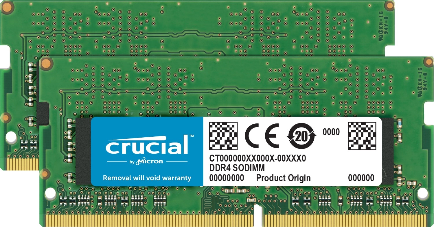 Crucial Memory for Mac (2 x 8GB, 2666 MHz, DDR4-RAM, SO-DIMM), RAM, Grün