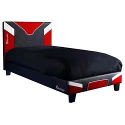 Gamingbett Cerberus 90x190 cm Schwarz/Weiß/Rot