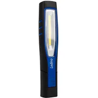 LEDINO LED Handleuchte Taschenlampe Mobile Leuchte Alu Grau IP65 Akku H 23 cm