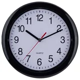 EUROTIME Quarz-Wanduhr 22221 schwarz