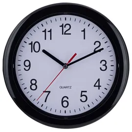 EUROTIME Quarz-Wanduhr 22221 schwarz