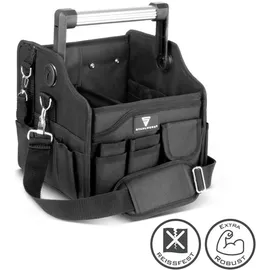STAHLWERK Werkzeugtasche 14 Außentaschen 2 Innenfächer robuste Elektriker-Tasche