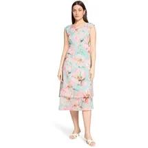 Betty Barclay Chiffonkleid mit Bindegürtel Mint/Rosé 48