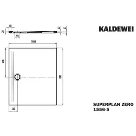 Kaldewei SUPERPLAN ZERO 1556-5