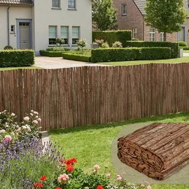casa.pro Rindenmatte 100 x 300 cm Braun Holz