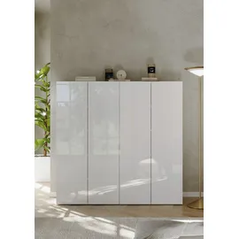OTTO home SMILE 124 x 114 x 35 cm weiß hochglanz / weiß