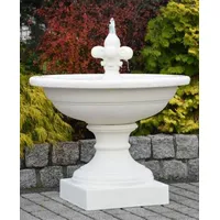 Casa Padrino Jugendstil Springbrunnen Lilie Weiß Ø 102 x