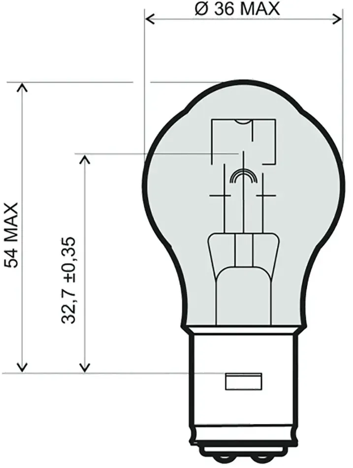 Rms 12v 45/40w B Glühbirne 10 Einheiten - White - One Size