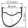 DT Swiss RR 411 asym. schwarz, 32-Loch 622-18