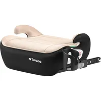 Tulano Cabby 30 Sitzerhöhung Auto ISOFIX – Kindersitzerhöhung Auto 125-150 cm – i-Size ECE R129/03 – Kindersitz ab 6 Jahre – Booster Seat mit Getränkehalter – Sitzschale Kinder 15-36 kg – Beige
