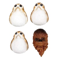 Funko SW05350 Star Wars Big Brown Bear and Island Birds The Last Jedi Magnet Set, Ceramic, Multi-Colour, 4 x 5 x 5 cm