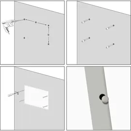 Wiltec Infrarotheizung 700 Watt, energieeffizienter Heizkörper, Wandmontage Elektroheizung, Heizpaneel, IR Heizung