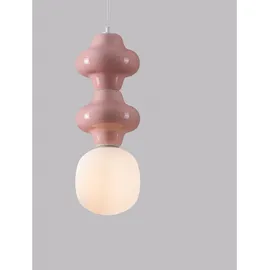 Nova Luce CLIO 3-flg. E14 60 cm Pink/Weiß