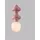 Nova Luce CLIO 3-flg. E14 60 cm Pink/Weiß