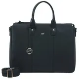 Braun Büffel Hanna Shopper Tasche Leder 39 cm Laptopfach schwarz