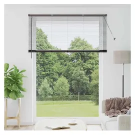 vidaXL Balkenjalousie 220 x 155 cm Schwarz