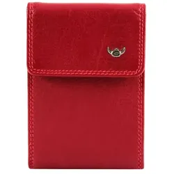 Golden Head Polo RFID Kreditkartenetui Leder 12 cm rot