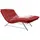W.Schillig Relaxliege daily dreams Longlife Xtra-Leder 95 x 91 x 170 cm rot mit Kissen