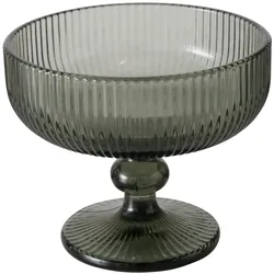 Boltze Schale Rigano aus Glas, 250 ml, Grau