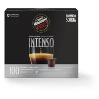 Caffè Vergnano 1882 - Èspresso Kompostierbare Kaffeekapseln , Kompatible Mit Nespresso, Intenso (Intensiv) - Packung Enthält 100 Kapseln
