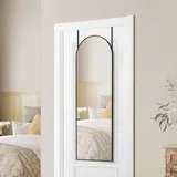 Songmics Ganzkörperspiegel, 120 x 40 cm, gewölbt tintenschwarz