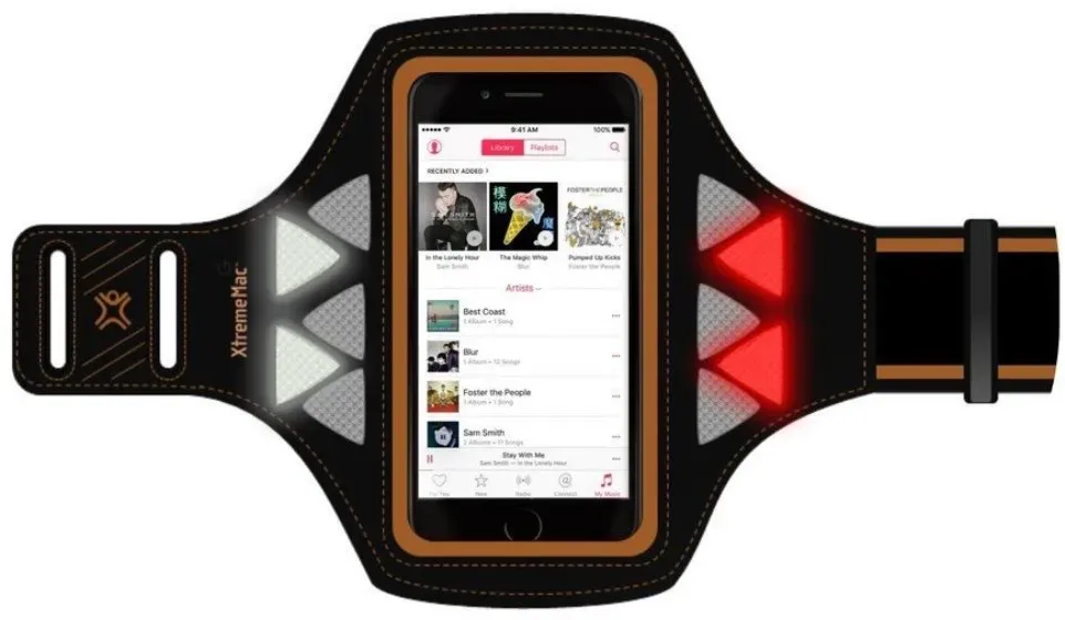 Sportwrap mit LED Armband für Smartphone/iPhone/MP3