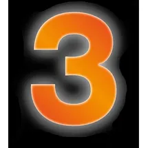 CONACORD Hausnummernleuchte 3 Orange