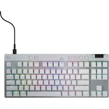 Logitech G PRO X TKL Rapid, weiß/silber, Magnetic Analog, USB, ND (920-013287)
