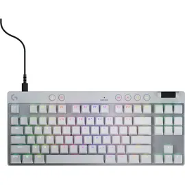 Logitech G PRO X TKL Rapid, weiß/silber, Magnetic Analog, USB, ND (920-013287)