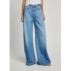 Pepe Jeans für Damen. PL205015 Weit geschnittene Jeans Mw Vintage blau (24/32), Lässig, Baumwolle, Denim, Nachhaltig