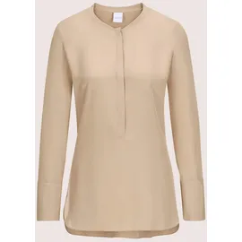 Madeleine Hemdbluse mit kragenlosem Design cappuccino 34