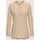 Madeleine Hemdbluse mit kragenlosem Design cappuccino 34