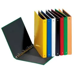 Ringbuch A4 Pappe gelb 4 Ringe