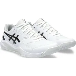 Tennisschuh ASICS "GEL-DEDICATE 8", Gr. 48, weiß, Textil, Synthetik, sportlich, Schuhe