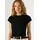 Pepe Jeans T-Shirt MERIDA aus elastischem Rippstoff, Rundhalsform schwarz XS (34)